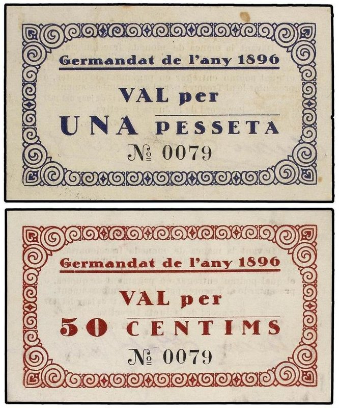 COOPERATIVE AND ADVERTISING TOKENS
Lote 2 fichas 50 Cèntims y 1 Pesseta. 17 Jun...