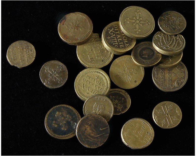 SCALES AND WEIGHTS
Lote 19 ponderales. Siglo XVIII y XIX. GRAN BRETAÑA (9) e IT...
