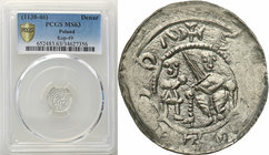 COLLECTION Medieval coins
POLSKA/POLAND/POLEN/SCHLESIEN/GERMANY/TEUTONIC ORDER

Wladyslaw II Wygnaniec (1138-1146). denar (denarius) PCGS MS63 (MAX...