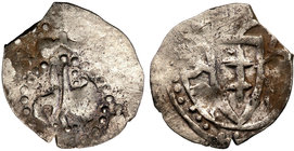 COLLECTION Medieval coins
POLSKA/POLAND/POLEN/SCHLESIEN/GERMANY/TEUTONIC ORDER

Wladyslaw Jagiełło (1377-1434). Kwartnik (1387) - RARITY 
Bardzo r...
