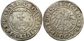 Sigismund I Old
POLSKA/ POLAND/ POLEN/ LITHUANIA/ LITAUEN

Zygmunt I Stary. Grosz (Groschen) 1535, Elblag (Elbing) 
Odmiana z końcówką napisu PR. ...