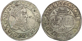 Sigismund II August
POLSKA/ POLAND/ POLEN/ LITHUANIA/ LITAUEN

Zygmunt II August. Czworak (4 grosze) 1566, Vilnius 
Dużo połysku menniczego, zielo...