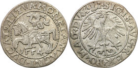 Sigismund II August
POLSKA/ POLAND/ POLEN/ LITHUANIA/ LITAUEN

Zygmunt II August. half Grosz (Groschen) 1554, Vilnius - RARE 
Bardzo rzadki półgro...