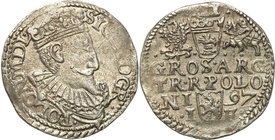 COLLECTION of Polish 3 grosze
POLSKA/ POLAND/ POLEN/ LITHUANIA/ LITAUEN

Zygmunt III Waza. Trojak (3 grosze) 1597, Olkusz 
Ładnie zachowany egzemp...