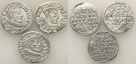 COLLECTION of Polish 3 grosze
POLSKA/ POLAND/ POLEN/ LITHUANIA/ LITAUEN

Zygmunt III Waza. Trojak (3 grosze) 1590, Poznan (Posen), group 3 coins 
...