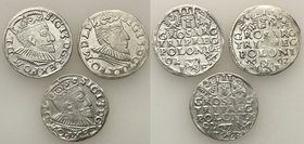 COLLECTION of Polish 3 grosze
POLSKA/ POLAND/ POLEN/ LITHUANIA/ LITAUEN

Zygmunt III Waza. Trojak (3 grosze) 1592, Poznan (Posen), group 3 coins 
...