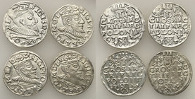 COLLECTION of Polish 3 grosze
POLSKA/ POLAND/ POLEN/ LITHUANIA/ LITAUEN

Zygmunt III Waza. Trojak (3 grosze) 1593, Poznan (Posen), group 4 coins 
...