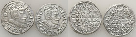 COLLECTION of Polish 3 grosze
POLSKA/ POLAND/ POLEN/ LITHUANIA/ LITAUEN

Zygmunt III Waza. Trojak (3 grosze) 1594, Poznan (Posen), group 2 coins 
...