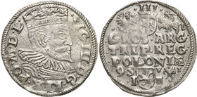COLLECTION of Polish 3 grosze
POLSKA/ POLAND/ POLEN/ LITHUANIA/ LITAUEN

Zygmunt III Waza. Trojak (3 grosze) 1595, Poznan (Posen) 
Większa głowa k...