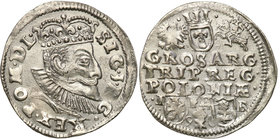 COLLECTION of Polish 3 grosze
POLSKA/ POLAND/ POLEN/ LITHUANIA/ LITAUEN

Zygmunt III Waza. Trojak (3 grosze) 1596, Poznan (Posen) - UNLISTED 
Znak...