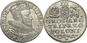 COLLECTION of Polish 3 grosze
POLSKA/ POLAND/ POLEN/ LITHUANIA/ LITAUEN

Zygmunt III Waza. Trojak (3 grosze) 1592, Malbork 
Odmiana z trójkątem i ...