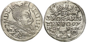 COLLECTION of Polish 3 grosze
POLSKA/ POLAND/ POLEN/ LITHUANIA/ LITAUEN

Zygmunt III Waza. Trojak (3 grosze) 1597, Bydgoszcz (Bromberg) 
Na awersi...