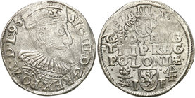 COLLECTION of Polish 3 grosze
POLSKA/ POLAND/ POLEN/ LITHUANIA/ LITAUEN

Zygmunt III Waza. Trojak (3 grosze) 1595, Wschowa 
Na awersie skrócona da...
