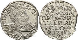 COLLECTION of Polish 3 grosze
POLSKA/ POLAND/ POLEN/ LITHUANIA/ LITAUEN

Zygmunt III Waza. Trojak (3 grosze) 1597, Wschowa 
Na awersie tytulatura ...