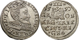 COLLECTION of Polish 3 grosze
POLSKA/ POLAND/ POLEN/ LITHUANIA/ LITAUEN

Zygmunt III Waza. Trojak (3 grosze) 1597, Riga (Ryga) 
Wspaniale zachowan...