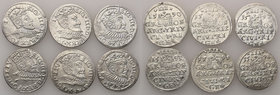 COLLECTION of Polish 3 grosze
POLSKA/ POLAND/ POLEN/ LITHUANIA/ LITAUEN

Zygmunt III Waza. Trojak (3 grosze) 1590-1598, Riga (Ryga), group 6 coins ...