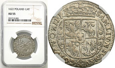 Sigismund III Vasa 
POLSKA/ POLAND/ POLEN/ LITHUANIA/ LITAUEN

Zygmunt III Waza. Ort (18 groszy) 1622 Bydgoszcz (Bromberg) NGC AU55 
Piękna moneta...