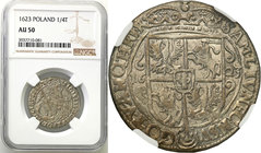 Sigismund III Vasa 
POLSKA/ POLAND/ POLEN/ LITHUANIA/ LITAUEN

Zygmunt III Waza. Ort (18 groszy) 1623 Bydgoszcz (Bromberg) NGC AU50 
Piękne detale...