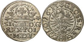 Sigismund III Vasa 
POLSKA/ POLAND/ POLEN/ LITHUANIA/ LITAUEN

Zygmunt III Waza. Grosz (Groschen) 1613, Krakow (Cracow) 
Menniczy egzemplarz z del...