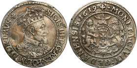 Sigismund III Vasa 
POLSKA/ POLAND/ POLEN/ LITHUANIA/ LITAUEN

Zygmunt III Waza. Ort (18 groszy) 1619, Gdansk (Danzig) - Rare date 
Przyzwoicie za...