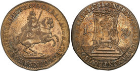 Augustus III the Sas 
POLSKA/POLAND/POLEN/SACHSEN/FRIEDRICH AUGUST II

August III Sas. Grosz (Groschen) 1741 Wikariat, Drezno (Dresden) 
Bardzo ła...