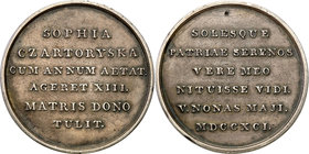 Medals and plaques
POLSKA/ POLAND/ POLEN / POLOGNE / POLSKO

Zofia Czartoryska medal for the thirteenth birthday from her mother 
Aw.: Poziomy nap...