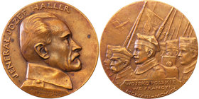 Medals and plaques
POLSKA/ POLAND/ POLEN / POLOGNE / POLSKO

II RP. Medal Józef Haller 1919 
Medal autorstwa Antoniego Madeyskiego - na awersie sy...