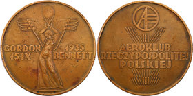 Medals and plaques
POLSKA/ POLAND/ POLEN / POLOGNE / POLSKO

II RP. Medal 1935 - Zawody Balonowe Gordon-Bennetta, Warszawa 
Medal autorstwa Stanis...