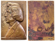 Medals and plaques
POLSKA/ POLAND/ POLEN / POLOGNE / POLSKO

II RP. Plaque Fryderyk Chopin MW, 1927 
Słabo zachowana (oryginalna) plakieta - znaki...