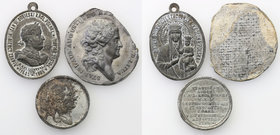 Medals and plaques
POLSKA/ POLAND/ POLEN / POLOGNE / POLSKO

Poland. Medals - odbitki w cynku, group 3 szt 
Stanisław August PoniatowskiJan III So...