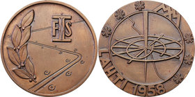 Medals and plaques
POLSKA/ POLAND/ POLEN / POLOGNE / POLSKO

Bronze commemorative medal of the Lahti World Championship 1958 - RARITY 
Znakomity s...