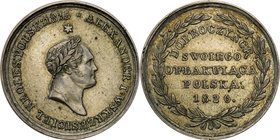 Polish Kingdom / Russia
POLSKA/ POLAND/ POLEN/ RUSSIA/ RUSSLAND/ РОССИЯ

Poland XIX w./Russia. Medal 1826, to the death of Alexander I, Warsaw, Sil...