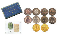 The November Uprising 
POLSKA/ POLAND/ POLEN/ RUSSIA/ RUSSLAND/ РОССИЯ

Powstanie Listopadowe 1830-1831. A box with a set of coins, a banknote and ...