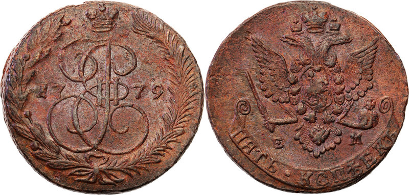 Russia 
RUSSIA/ RUSSLAND/ РОССИЯ

Russia. Catherine II. 5 Kopek (kopeck) 1779...
