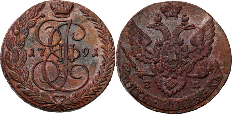 Russia 
RUSSIA/ RUSSLAND/ РОССИЯ

Russia. Catherine II. 5 Kopek (kopeck) 1791...