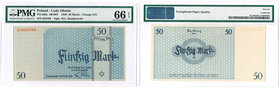 Banknotes
POLSKA/ POLAND/ POLEN / PAPER MONEY / BANKNOTE

Litzmannstadt Ghetto 50 Marek 1940 PMG 66 EPQ - RARITY R6 
Banknoty Getta przechodzące g...