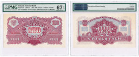 Banknotes
POLSKA/ POLAND/ POLEN / PAPER MONEY / BANKNOTE

100 zlotych 1944 seria TK OBOWIĄZKOWYM PMG 67 EPQ (MAX) - RARITY 
Wyśmienicie zachowany ...