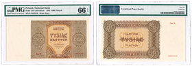 Banknotes
POLSKA/ POLAND/ POLEN / PAPER MONEY / BANKNOTE

1000 zlotych 1945 seria B PMG 66 EPQ (MAX) - RARITY R6 
1000 złotych 1945 seria B PMG 66...