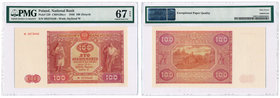 Banknotes
POLSKA/ POLAND/ POLEN / PAPER MONEY / BANKNOTE

100 zlotych 1946 seria M PMG 67 EPQ (2 MAX) - RARITY R4 
Druga najwyższa nota gradingowa...