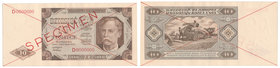 Banknotes
POLSKA/ POLAND/ POLEN / PAPER MONEY / BANKNOTE

SPECIMEN / WZOR / SPECIMEN 10 zlotych 1948 seria D - RARITY R5 
Seria D, numeracja zerow...