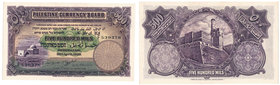 Banknotes
POLSKA/ POLAND/ POLEN / PAPER MONEY / BANKNOTE

Palestine. 500 mils (1/2 pound) 20.4.1939 seria F - RARITY 
Wariant z datą 20.4.1939. Wy...