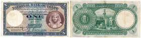 Banknotes
POLSKA/ POLAND/ POLEN / PAPER MONEY / BANKNOTE

Egypt. 1 pound 1942 seria J/51 - RARITY 
Egzemplarz. z naturalnymi śladami obiegu. Złama...
