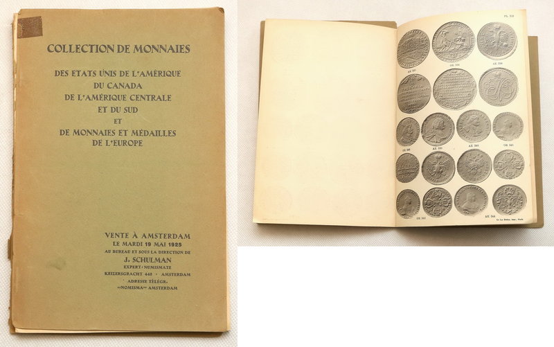 Numismatic literature
Auction Catalog J. Schulman „Collection de Monnaies” Amst...