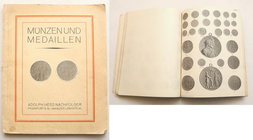 Numismatic literature
Auction Catalog Adolph Hess Nachfolger „Münzen und Medaillen Neuere Taler Reichsmünzen” Frankfurt a. Main, 21. Juni 1927 
Stro...