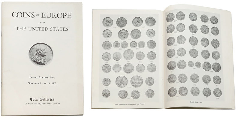 Numismatic literature
Auction Catalog Coin Galleries 1962, New York 
150 pozyc...