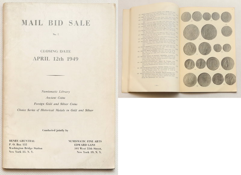 Numismatic literature
Auction Catalog Henry Grunthal & Numismatic Fine Arts Edw...