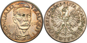 Poland II Republic 
POLSKA / POLAND / POLEN

II RP. 10 zlotych 1933 Traugutt 
Bardzo ładny, świeży egzemplarz. Dużo połysku, patyna.Parchimowicz 1...