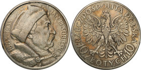 Poland II Republic 
POLSKA / POLAND / POLEN

II RP. 10 zlotych 1933 Sobieski 
Przyjemny dla oka egzemplarz. Kolorowa patyna.Fischer OB 020; Parchi...
