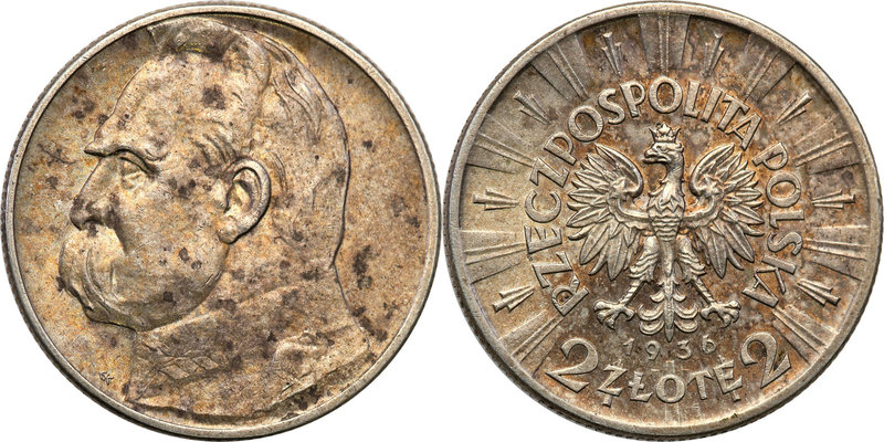 Poland II Republic 
POLSKA / POLAND / POLEN

II RP. 2 zlote 1936 Pilsudski - ...