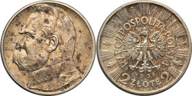 Poland II Republic 
POLSKA / POLAND / POLEN

II RP. 2 zlote 1936 Pilsudski - RARE 
Najrzadszy rocznik monety 2-złotowej okresu II RP.Piękny egzemp...